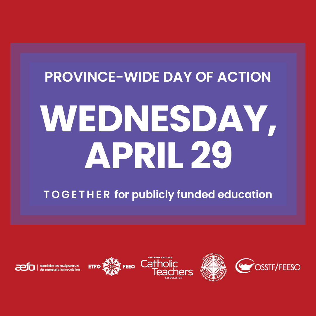 Read more about the article Province-wide Day of Action