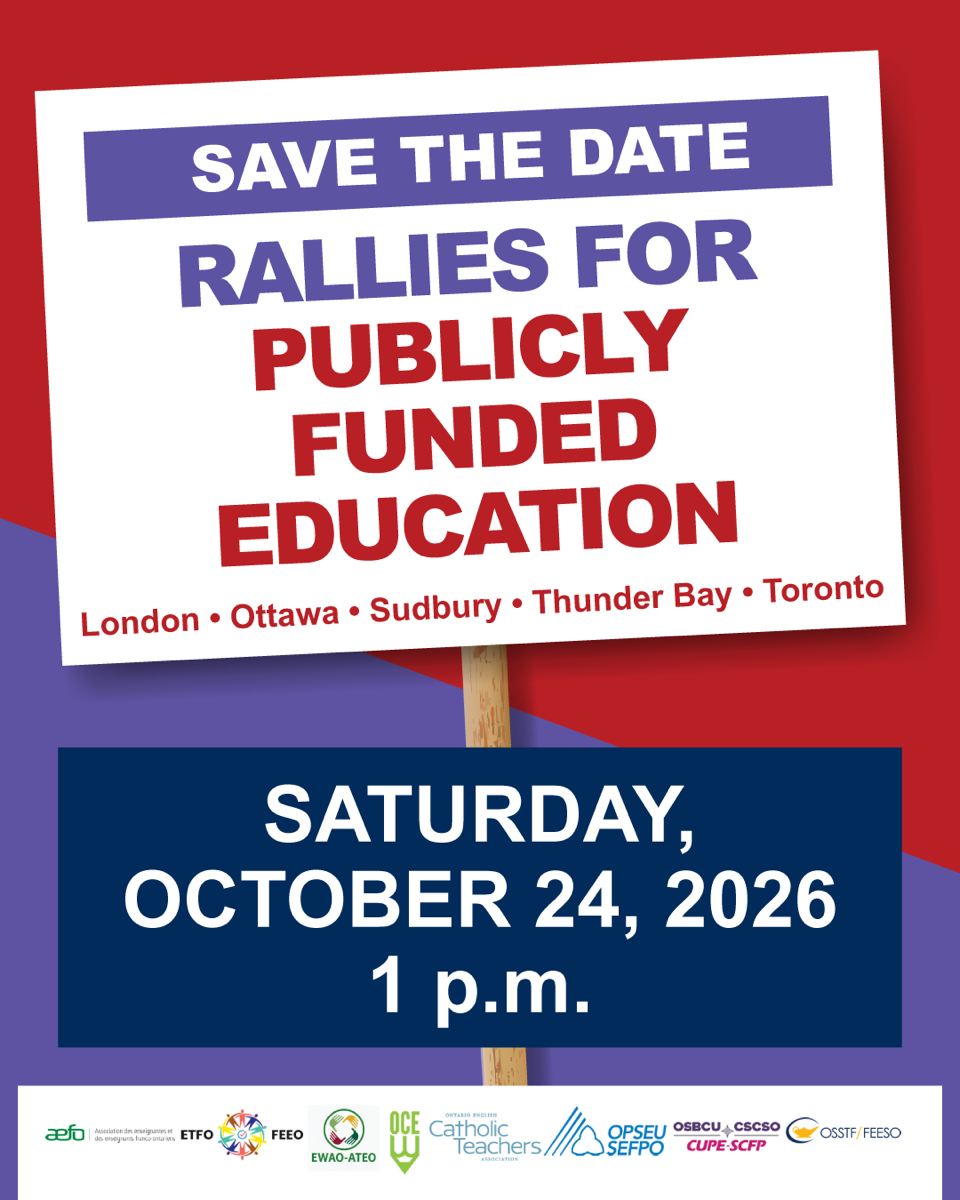 Read more about the article Rallies for Publicly Funded Education