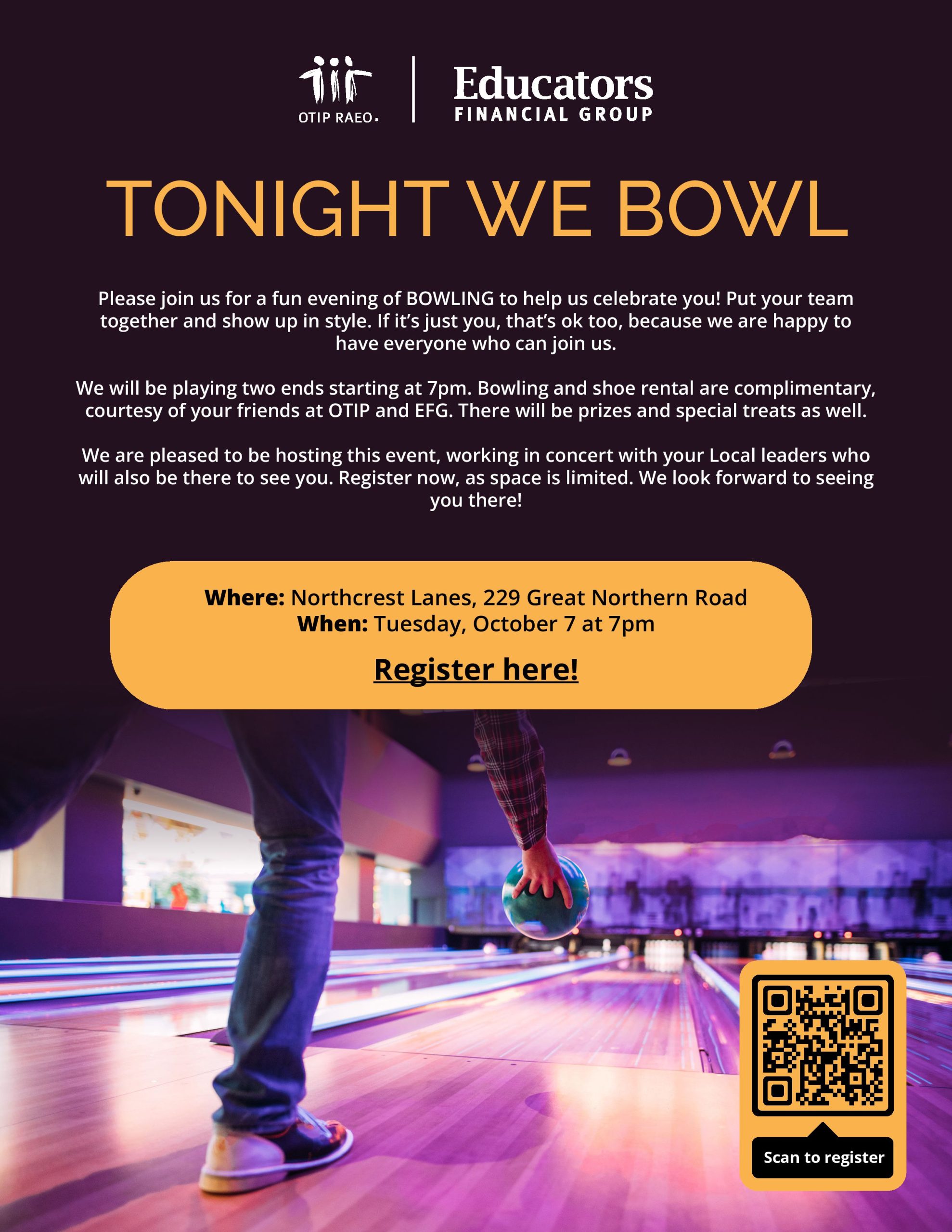 Tonight We Bowl – SSM – OCT 7