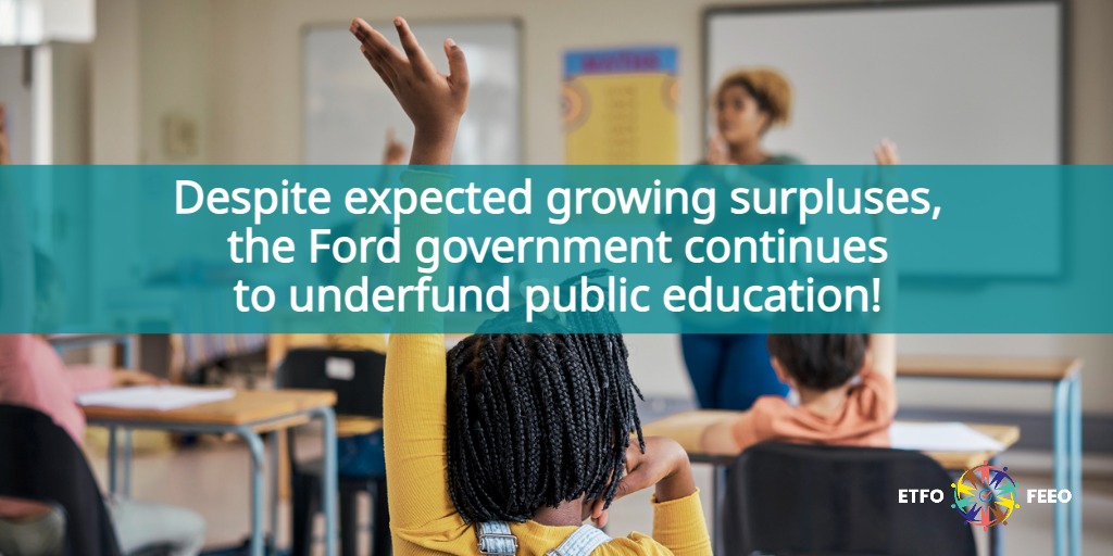 Read more about the article ETFO responds to Ontario government’s fall economic statement