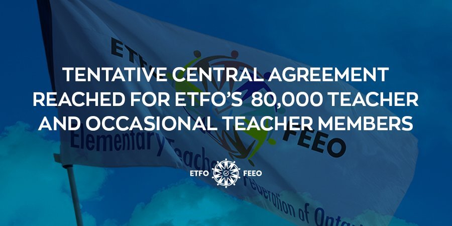 Read more about the article ETFO teacher, occasional teacher members ratify central agreement